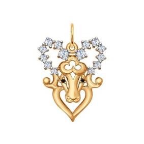 Золотая подвеска SOKOLOV 035123 035123 фото