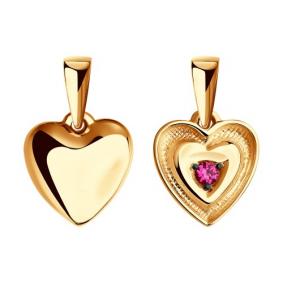 Золотая подвеска SOKOLOV 035229 с фианитом 035229 фото