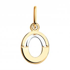 Золотая подвеска-буква О SOKOLOV 035564 035564 фото