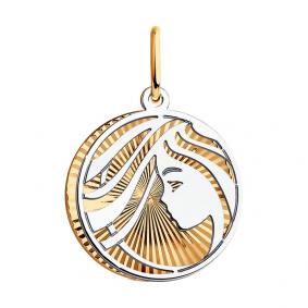 Золотая подвеска Знак зодиака Дева SOKOLOV 035704 035704 фото