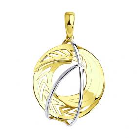 Подвеска из лимонного золота SOKOLOV 035950-2 035950-2 фото