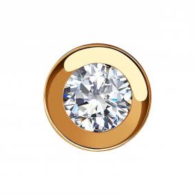 Золотая подвеска SOKOLOV 035969 с фианитом 035969 фото