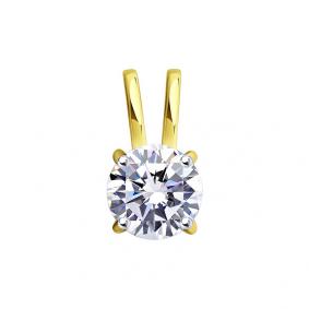 Подвеска из лимонного золота SOKOLOV 036269-2 с фианитом 036269-2 фото