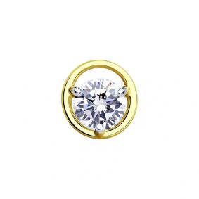Подвеска из лимонного золота SOKOLOV 036270-2 с фианитом 036270-2 фото