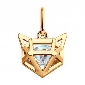 Золотая подвеска SOKOLOV 036353 с фианитом 036353 фото