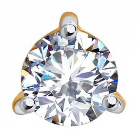 Золотая подвеска SOKOLOV 036404 с фианитом 036404 фото