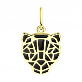 Подвеска из лимонного золота SOKOLOV 036681-2 с эмалью 036681-2 фото