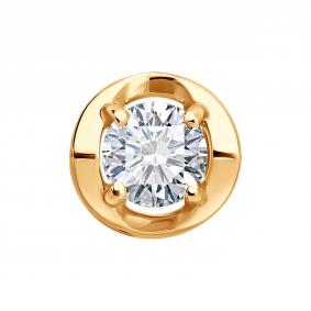 Золотая подвеска SOKOLOV 036710 с фианитом 036710 фото