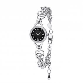 Серебряные часы Часовой завод Ника 0390.2.9.53D с фианитом и минеральным стеклом 0390.2.9.53D фото