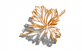 Золотая брошь Platina 04-0080-00-401-1110-33 с фианитом 04-0080-00-401-1110-33 фото