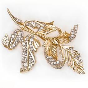 Золотая брошь Platina 04-0082-00-401-1110-33 с фианитом 04-0082-00-401-1110-33 фото