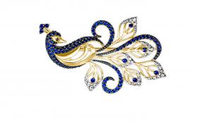 Золотая брошь Platina 04-0120-00-404-1130-52 с фианитом 04-0120-00-404-1130-52 фото