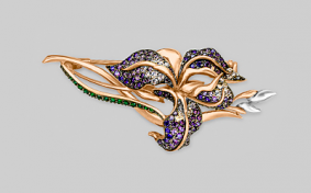 04-0129-01-404-1110-53 Брошь Золото 585° (красное) 04-0129-01-404-1110-53 фото