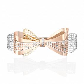 Брошь из комбинированного золота Platina 04-0132-00-401-1140-48 с фианитом 04-0132-00-401-1140-48 фото