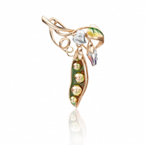 Золотая брошь Platina 04-0188-00-000-1110-25 с эмалью 04-0188-00-000-1110-25 фото