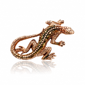 Золотая брошь Platina 04-0213-00-000-1110-48 с эмалью 04-0213-00-000-1110-48 фото