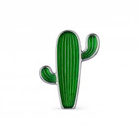 Серебряная брошь АЛЬКОР 04-1661/ЭМ67-00 с эмалью 04-1661/ЭМ67-00 фото