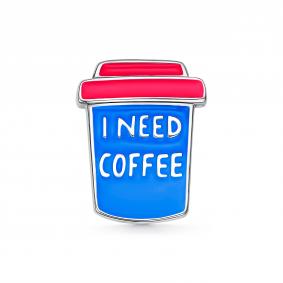 Серебряная брошь АЛЬКОР 04-1663/ЭМ86-00 с эмалью 04-1663/ЭМ86-00 фото