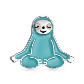 Серебряная брошь АЛЬКОР 04-2748/ЭМ46-00 с эмалью 04-2748/ЭМ46-00 фото