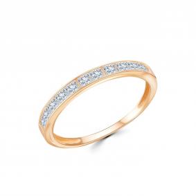 Золотое кольцо Золотые узоры 04-51-1145-00 с цирконием 04-51-1145-00 фото