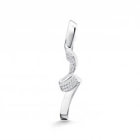 Серебряная брошь АЛЬКОР 04-5161/00КЦ-00 с фианитом 04-5161/00КЦ-00 фото