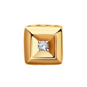 Золотая подвеска Золотые узоры 04-53-0317-00 с цирконием 04-53-0317-00 фото