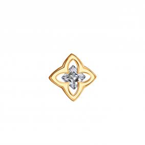 Золотая подвеска Золотые узоры 04-63-0411-00 с цирконием 04-63-0411-00 фото