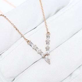 Золотое колье Золотые узоры 04-69-0122-00 с цирконием 04-69-0122-00 фото