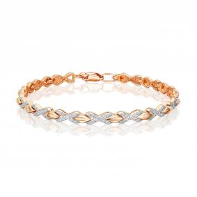 Золотой браслет Platina 05-0260-00-401-1110-23 с фианитом 05-0260-00-401-1110-23 фото