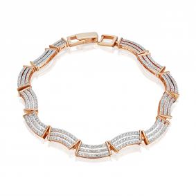 Золотой браслет Platina 05-0303-00-401-1110-33 с фианитом 05-0303-00-401-1110-33 фото