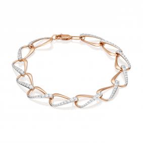 Золотой браслет Platina 05-0387-00-401-1110-24 с фианитом 05-0387-00-401-1110-24 фото