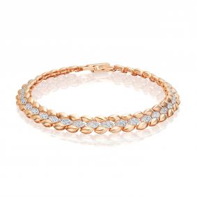 Золотой браслет Platina 05-0408-00-401-1110-33 с фианитом 05-0408-00-401-1110-33 фото