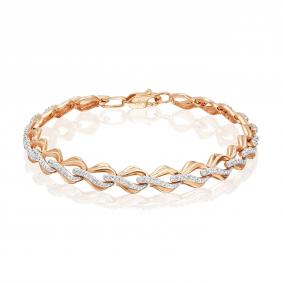 Золотой браслет Platina 05-0508-00-401-1110-32 с фианитом 05-0508-00-401-1110-32 фото