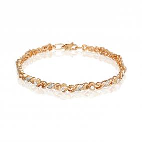 Золотой браслет Platina 05-0522-00-401-1110-32 с фианитом 05-0522-00-401-1110-32 фото