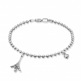 Серебряный браслет Platina 05-0610-00-401-0200-69 с фианитом 05-0610-00-401-0200-69 фото