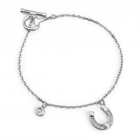 Серебряный браслет АЛЬКОР 05-5218/00КЦ-00 с фианитом 05-5218/00КЦ-00 фото