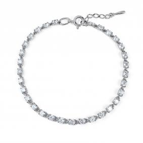 Серебряный браслет АЛЬКОР 05-5426/00КЦ-00 с фианитом 05-5426/00КЦ-00 фото