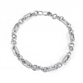 Серебряный браслет АЛЬКОР 05-5434/00КЦ-00 с фианитом 05-5434/00КЦ-00 фото