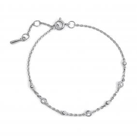 Серебряный браслет АЛЬКОР 05-5535/00СВ-00 с фианитом 05-5535/00СВ-00 фото
