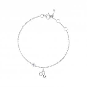 Серебряный браслет Знак зодиака Лев АЛЬКОР с фианитом 05-5610/00СВ-00 05-5610/00СВ-00 фото