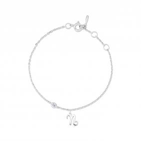 Серебряный браслет Знак зодиака Козерог АЛЬКОР с фианитом 05-5617/00СВ-00 05-5617/00СВ-00 фото