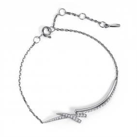 Серебряный браслет АЛЬКОР 05-5636/00КЦ-00 с фианитом 05-5636/00КЦ-00 фото