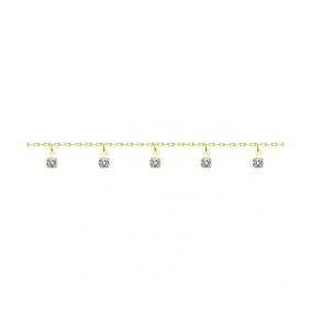 Браслет из лимонного золота SOKOLOV 050398-2 с фианитом 050398-2 фото