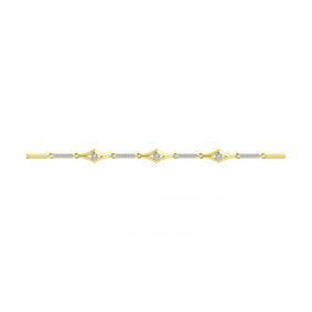 Браслет из лимонного золота SOKOLOV 050950-2 с фианитом 050950-2 фото