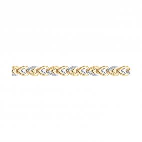 Золотой браслет SOKOLOV 051025 с фианитом 051025 фото