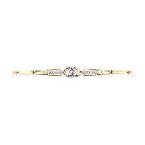 Золотой браслет SOKOLOV 051047 с фианитом 051047 фото