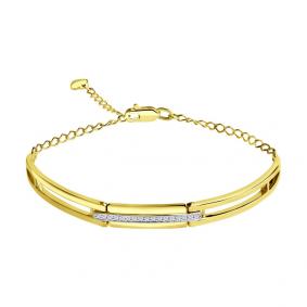 Браслет из лимонного золота SOKOLOV 051066-2 с фианитом 051066-2 фото