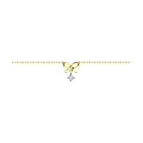 Браслет из лимонного золота SOKOLOV 051073-2 с фианитом 051073-2 фото