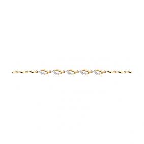 Золотой браслет SOKOLOV 051074 с фианитом 051074 фото