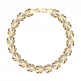 Золотой браслет плетение Фантазийное SOKOLOV 051076 051076 фото